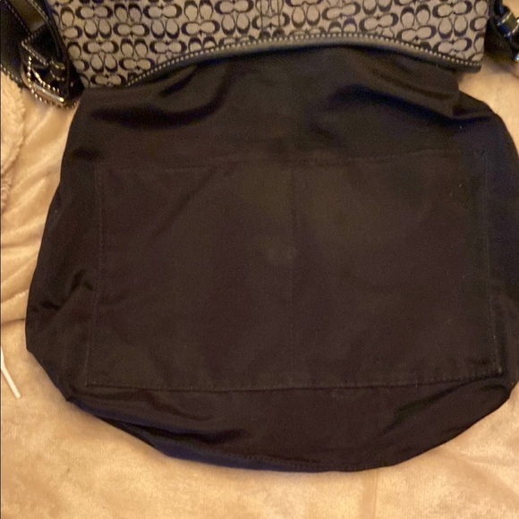 COACH Signature Black Canvas Leather Trim Duffle Bag 6376 - Picture 11 of 11